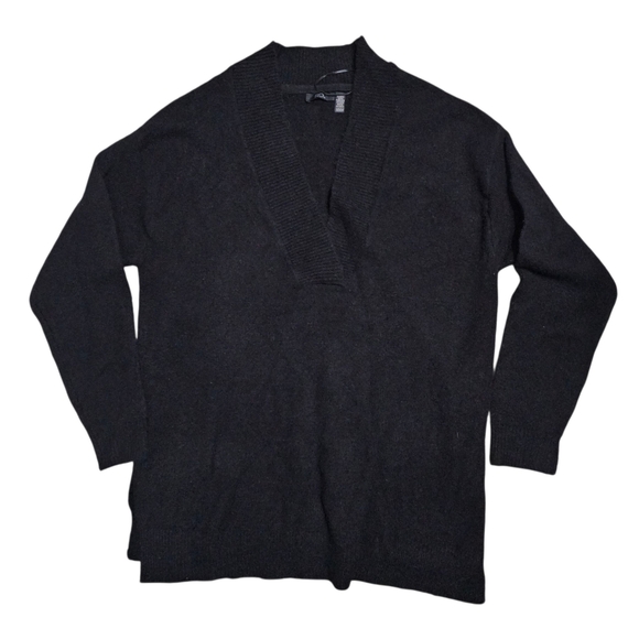 RDI Deep Plunge V-Neck Black Sweater L Large - Picture 1 of 2